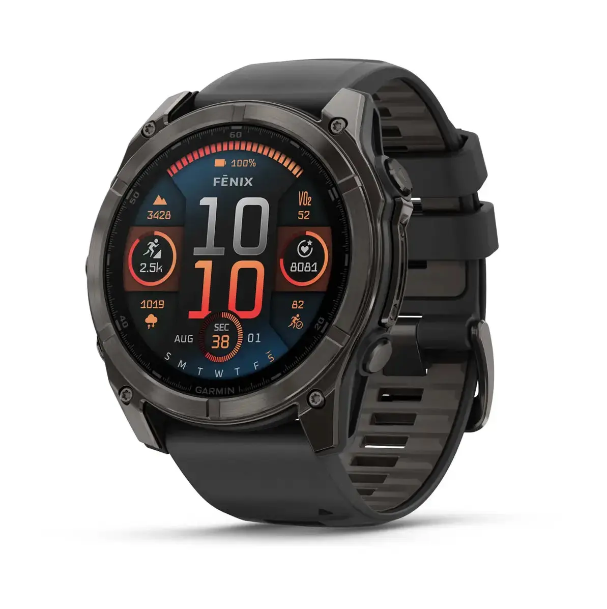 Garmin fenix 8 - 51 mm | Sapphire | AMOLED | Black/Pebble Gray