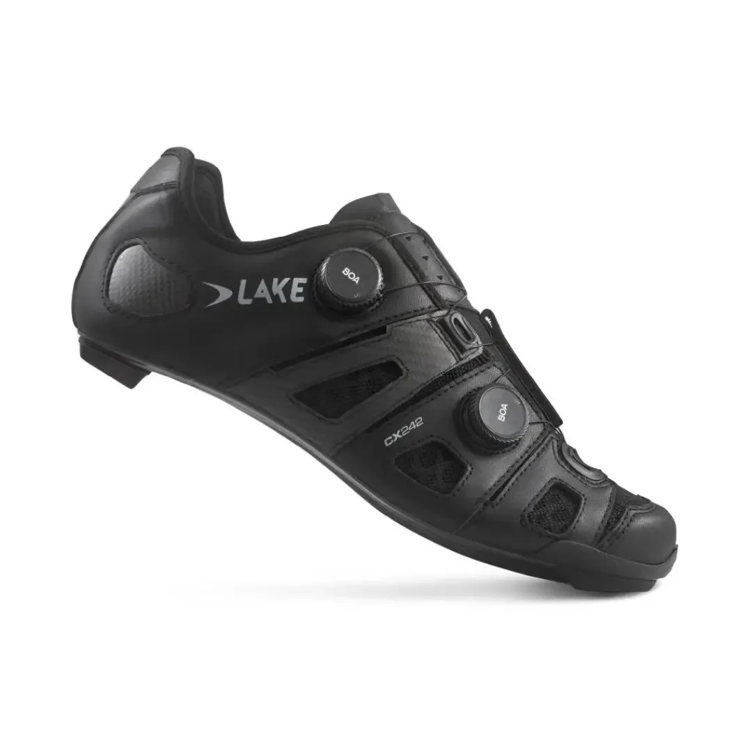 Lake Cycling CX242 - Wide | Black/Silver