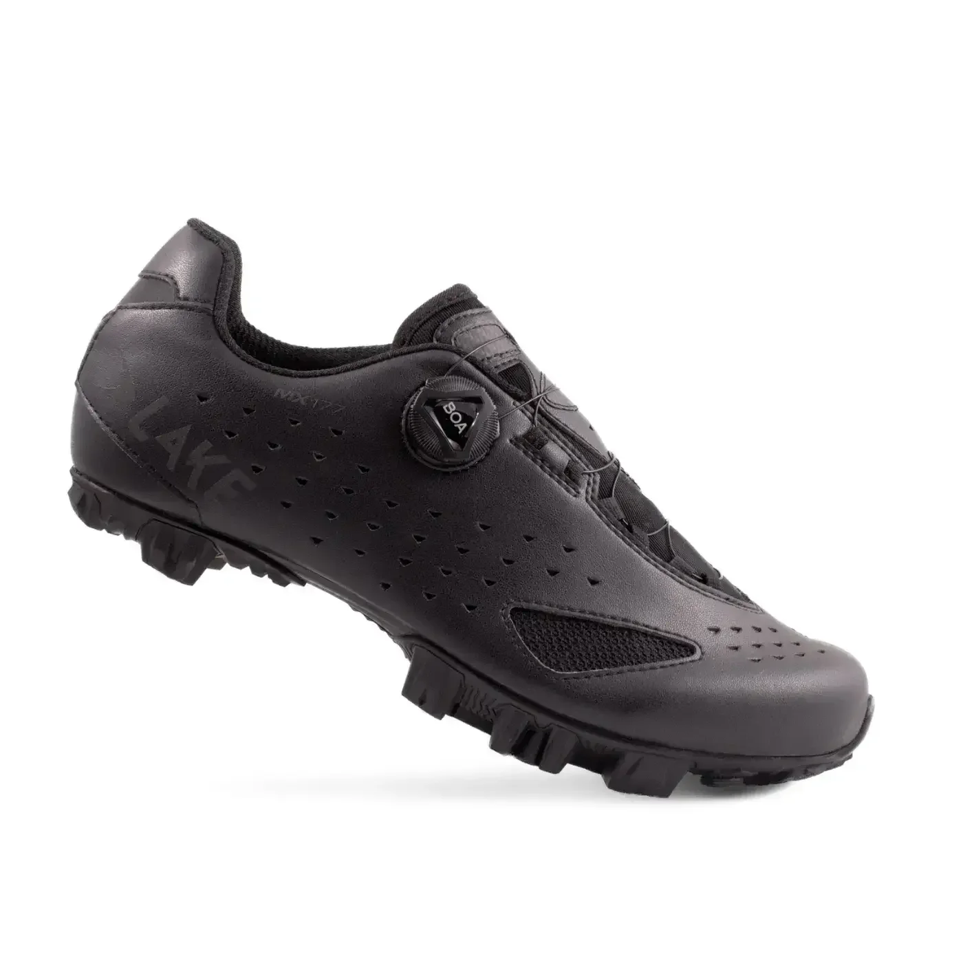 Lake Cycling MX177 - Wide | Black / Black Reflective