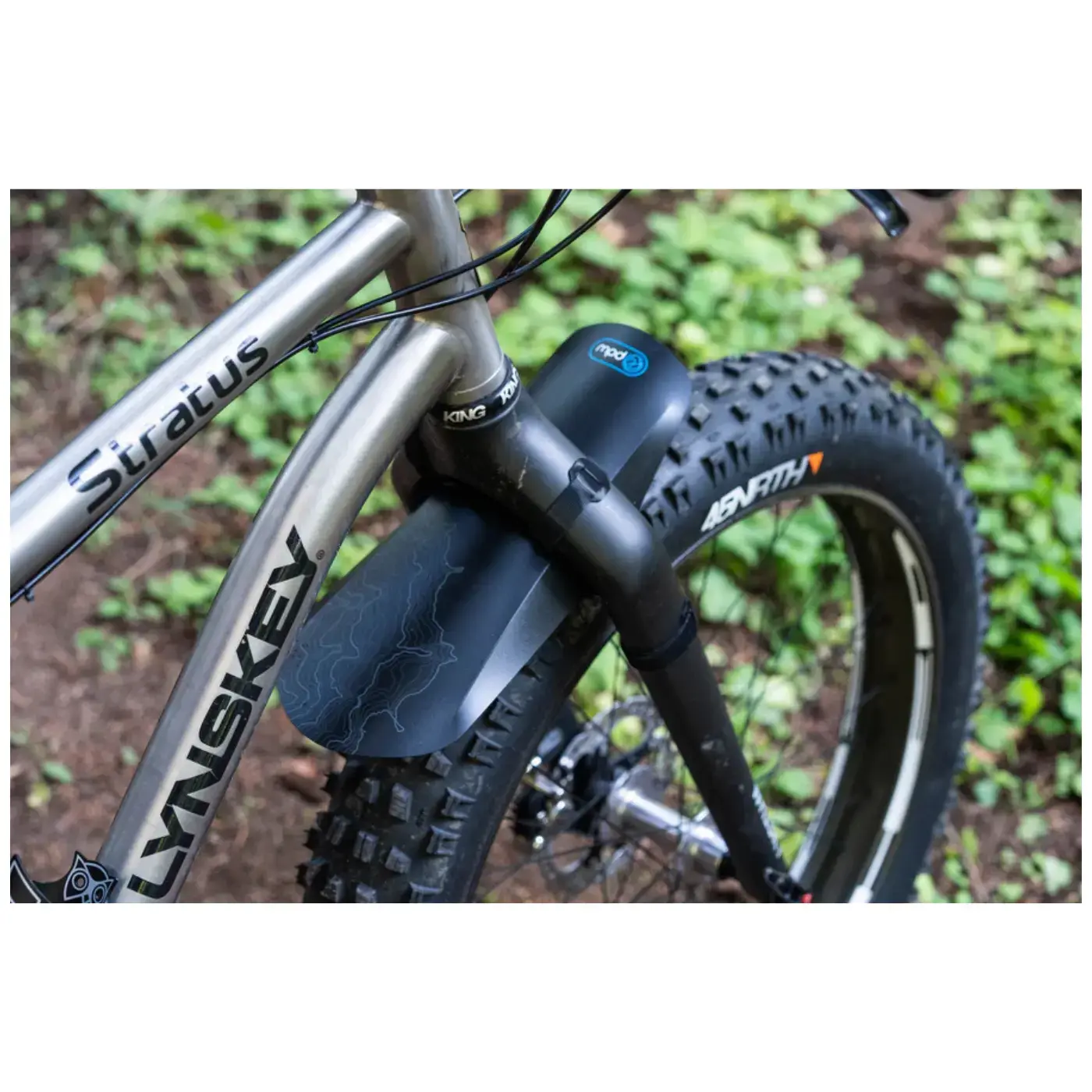 PDW Mud Shovel 6.5 Fat Fork Fender - Fork Mount | Black - Image 2
