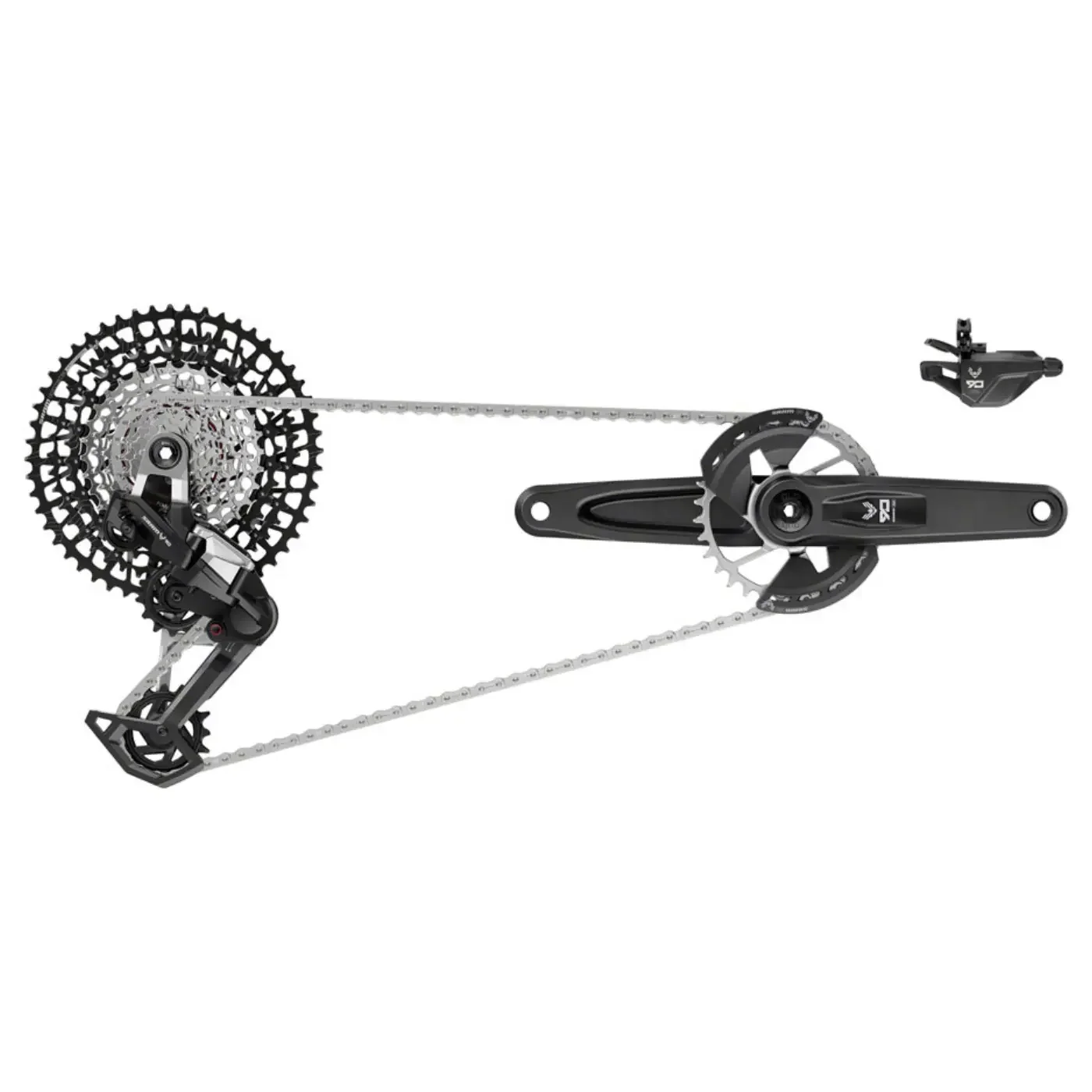 SRAM Eagle 90 T-Type Groupset - 165mm Wide Crank | 32t | 10-52t